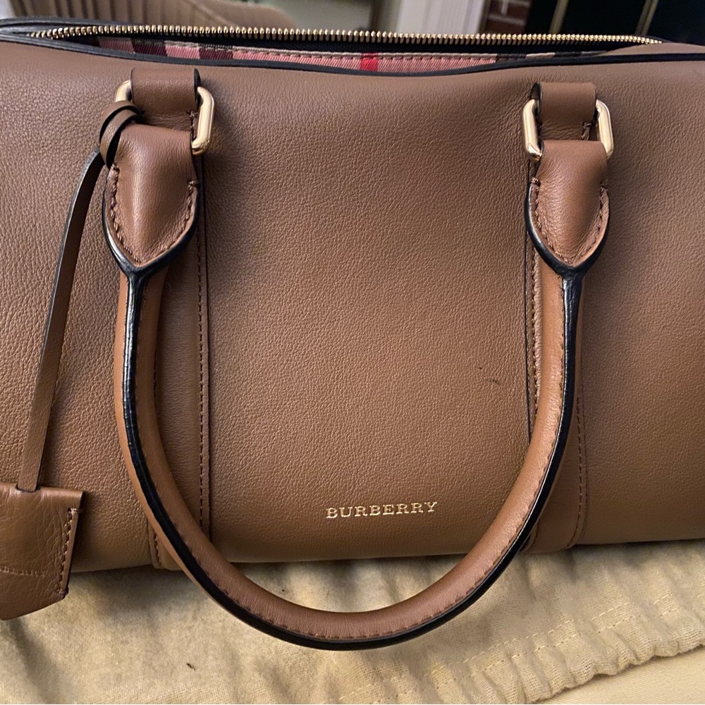 Burberry Brown Leather Satchel